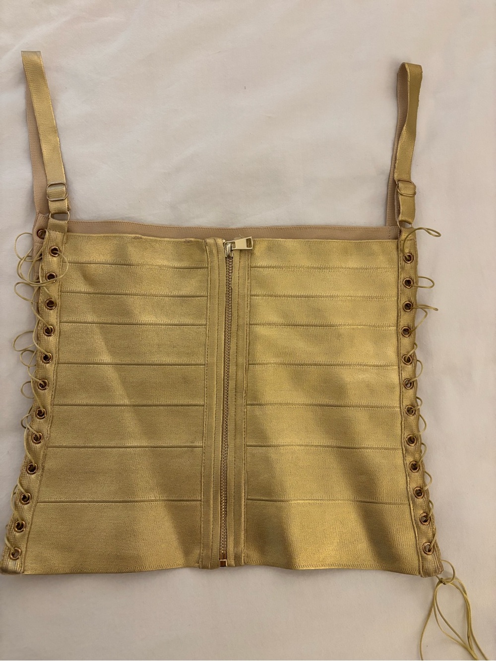 ✨ Jaded London Idol Metallic Bandage Corset Top - Gold ✨ - Picture 6 of 8